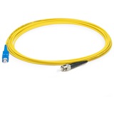 AddOn 74m ST to SC Yellow OS2 Simplex LSZH SMF Fiber Patch Cable