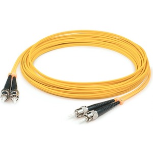 AddOn 36m ST to ST Yellow OS2 Duplex OFNP (Plenum-Rated) SMF Fiber Patch Cable