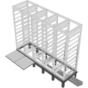 Middle Atlantic RIB Riser Base - Floor Standing - Black Powder Coat - Steel