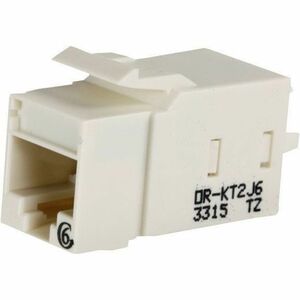 Ortronics Keystone Cat6 Jack Fog White, 25pk