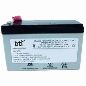 BTI RBC51-SLA51-BTI SEALED LEAD ACID BATTERY FOR APC AVR750U, AVR750UTAA, AVR900U, AVRX750U, BC600TU, BC800U, BCPERS450, BCPRO600, ECO1000LCD, ECO750UPS