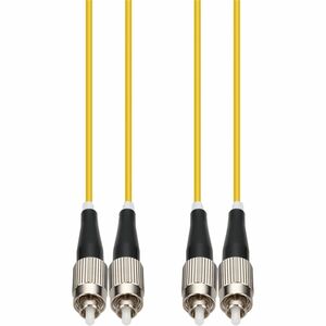 AddOn 10m FC to FC Yellow OS2 Duplex OFNR (Riser-Rated) SMF Fiber Patch Cable