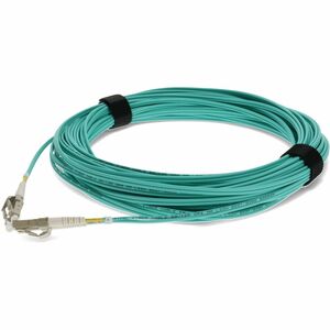 AddOn 49m LC to LC Aqua OM4 Duplex LSZH Fiber Patch Cable