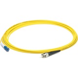 AddOn 12m ST to LC Yellow OS2 Simplex LSZH SMF Fiber Patch Cable