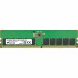 Micron RAM Module - For Server, Workstation - 16 GB (1 x 16GB) - DDR5-5600/PC5-44800 DDR5 SDRAM - 5600 MHz Single-rank Memory - CL46 - 1.10 V - ECC - Unbuffered - 288-pin - DIMM - 3 Year Warranty