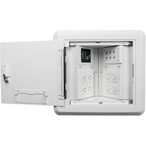 Wiremold Evolution Series 8-Gang Hinged Wall Box - 8-gang - White