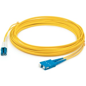 AddOn 93m SC to LC Yellow OS2 Duplex LSZH SMF Fiber Patch Cable