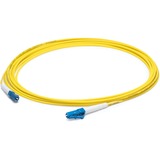 AddOn 59m LC to LC Yellow OS2 Simplex OFNP (Plenum-Rated) SMF Fiber Patch Cable