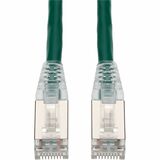 AddOn 15ft Green CAT 6A Shielded PVC Ethernet Cable Snagless Easy Clear Boot TAA RJ-45 M/M