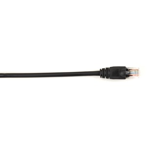 Black Box Connect Cat.6 UTP Patch Network Cable - 4 ft Category 6 Network Cable for Network Device - First End: 1 x RJ-45 Network - Male - Second End: 1 x RJ-45 Network - Male - 1 Gbit/s - Patch Cable - Gold Plated Contact - CM - 26 AWG - Black