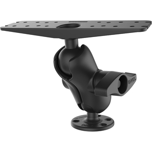 RAM Mounts Marine Mount for Mounting Bracket, GPS, Radio, Fishfinder - 6 lb Load Capacity - Powder Coated Marine-grade Aluminum