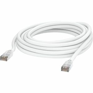 Ubiquiti UniFi Patch Cable Outdoor - 26.25 ft Category 5e Network Cable for Network Device - First End: 1 x RJ-45 Network - Male - Second End: 1 x RJ-45 Network - Male - Patch Cable - Shielding - 24 AWG - White