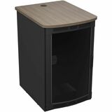 Middle Atlantic BGR-25SA27MDK-C8 Rolling Presentation Rack with Studio Teak Top