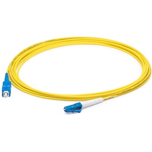 AddOn 11m SC to LC Yellow OS2 Simplex LSZH SMF Fiber Patch Cable