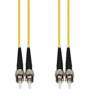 AddOn 40m ST to ST Yellow OS2 Duplex OFNP (Plenum-Rated) SMF Fiber Patch Cable