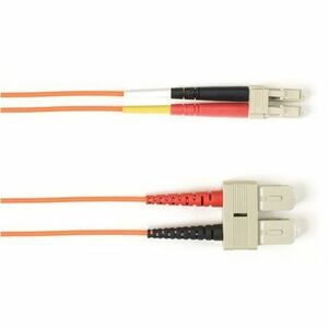 Black Box Fiber Optic Duplex Patch Network Cable - 19.70 ft Fiber Optic Network Cable for Network Device - First End: 2 x SC Network - Male - Second End: 2 x LC Network - Male - 1 Gbit/s - Patch Cable - OFNR - 50/125 &micro;m - Orange - TAA Compliant