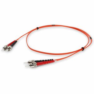 AddOn 3m ST to ST Orange OM1 Duplex OFNR (Riser-Rated) TAA MMF Fiber Patch Cable
