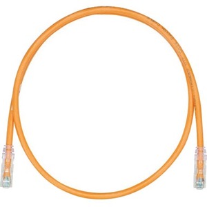 Panduit Cat.6 UTP Patch Network Cable - 6.56 ft Category 6 Network Cable for Network Device, VoIP Device - First End: 1 x RJ-45 Network - Male - Second End: 1 x RJ-45 Network - Male - Patch Cable - Gold Plated Contact - 24 AWG - Orange - 1
