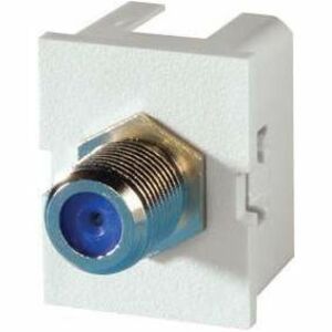 Ortronics TracJack Module F Connector F/F, Cloud White