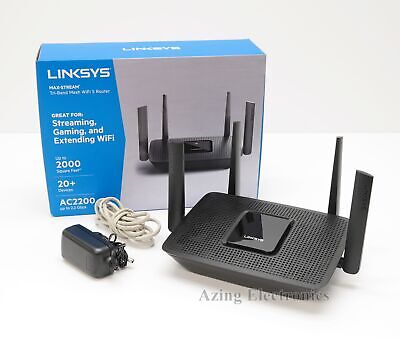 [21LinkWRMesh-ACMR8300] Linksys wireless router Gigabit Ethernet Tri-band (2.4 GHz / 5 GHz / 5 GHz) Black