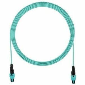 PanNet Interconnect Fiber Optic Network Cable - 32 ft Fiber Optic Network Cable for Network Device - First End: 1 x PanMPO Network - Male - Second End: 1 x PanMPO Network - Male - 400 Gbit/s - Plenum, OFNP - Aqua