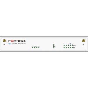 Fortinet FortiWifi FWF-40F-3G4G Network Security/Firewall Appliance - 5 Port - 10/100/1000Base-T - Gigabit Ethernet - Wireless LAN IEEE 802.11 a/b/g/n/ac - AES (256-bit), SHA-256 - 200 VPN - 5 x RJ-45 - 1 Year 24x7 FortiCare and FortiGuard UTP - Wall Mountable, Desktop
