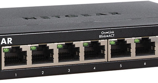 [21NetG8GS308] NETGEAR network switch Unmanaged L2 Gigabit Ethernet (10/100/1000) Black
