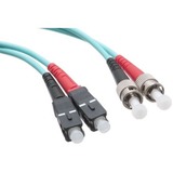 Axiom SC/ST 10G Multimode Duplex OM3 50/125 Fiber Optic Cable 7m - TAA Compliant