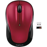 Logitech M325 Wireless Mouse, 2.4 GHz with USB Unifying Receiver, 1000 DPI Optical Tracking, 18-Month Life Battery, PC / Mac / Laptop / Chromebook (Red)