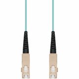 AddOn 2m SC to SC Aqua OM4 Simplex OFNR (Riser-Rated) Fiber Patch Cable