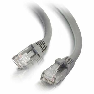 Quiktron 2ft Q-Series Cat6a Snagless (UTP) Ethernet Network Patch Cable, CM Rated - Grey