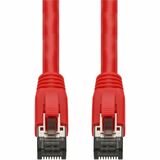 AddOn 2ft Red CAT 8 Shielded (S/FTP) PVC Ethernet Cable Snagless Easy Boot RJ-45 M/M