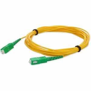 AddOn 10m ASC to ASC Yellow OS2 Simplex OFNR (Riser-Rated) SMF Fiber Patch Cable