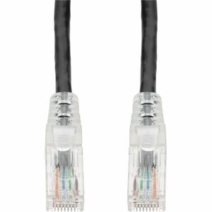 AddOn 3ft Black CAT 6 PVC Ethernet Cable Snagless Easy Clear Boot TAA RJ-45 M/M