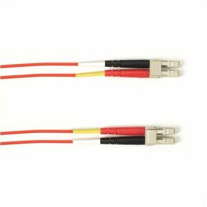 Black Box Fiber Optic Duplex Patch Network Cable - 65.60 ft Fiber Optic Network Cable for Network Device - First End: 2 x LC Network - Male - Second End: 2 x LC Network - Male - 1 Gbit/s - Patch Cable - OFNR - 62.5/125 &micro;m - Red - TAA Compliant