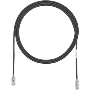 Panduit Cat.6 UTP Patch Network Cable - 32.81 ft Category 6 Network Cable for Network Device - First End: 1 x RJ-45 Network - Male - Second End: 1 x RJ-45 Network - Male - Patch Cable - Gold Plated Contact - 28 AWG - Black