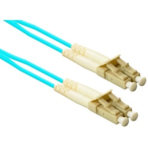 ENET Fiber Optic Duplex Network Cable - 102 ft Fiber Optic Network Cable for Network Device - First End: 2 x LC Network - Male - Second End: 2 x LC Network - Male - 10 Gbit/s - Aqua