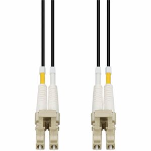 AddOn 3m LC to LC Black OM4 Duplex Armored Outdoor Fiber Patch Cable
