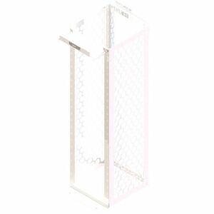 Ortronics MM20 Channel Rack, 24" deep, 7 ft, 45 RU, tapped, White