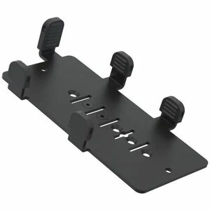 SpacePole MultiGrip Mounting Plate for Payment Terminal - Black - Steel, Metal - 1 / Box