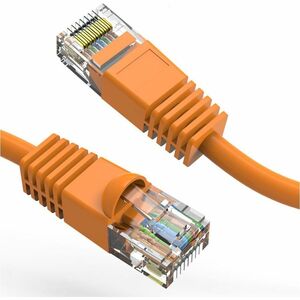 Axiom 8FT CAT5E 350mhz Patch Cable Molded Boot (Orange) - TAA Compliant