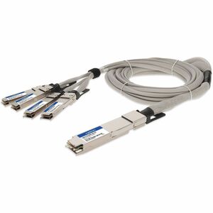 AddOn Arista Networks CAB-O-4Q-400G-2M Compatible TAA 400GBase-CU OSFP to 4xQSFP56 Direct Attach Cable (Passive Twinax, 2m)