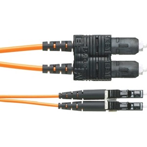 Panduit NetKey Fiber Optic Patch Network Cable - 65.62 ft Fiber Optic Network Cable for Network Device - First End: LC Network - Male - Second End: SC Network - Male - Patch Cable - Yellow - 1