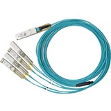 Mellanox Active Fiber Hybrid Solution, ETH 100GbE to 4x25GbE, QSFP28 to 4xSFP28, 5m