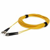 AddOn 5m ST to ST Yellow OS2 Duplex OFNR (Riser-Rated) TAA SMF Fiber Patch Cable