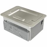 Wiremold Evolution Series EFB45 Floor Box Flush Style Cover with Carpet Insert