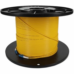 AddOn 81m LC to LC Yellow OS2 Simplex OFNP (Plenum-Rated) SMF Fiber Patch Cable