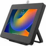 CTA Digital Full Rotation Desk Mount with Universal Security Enclosure (Black)