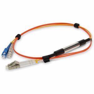 AddOn 4m LC (Male) Orange OM1 to SC (Male) Yellow OS2 Duplex OFNR Mode Conditioning Cable