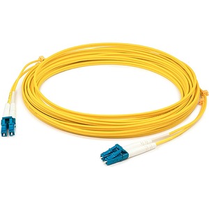 AddOn 44m LC to LC Yellow OS2 Duplex OFNR (Riser-Rated) SMF Fiber Patch Cable